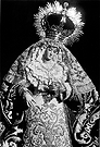 Antigua imagen de María Santísima de la Paz, de Besamanos. Hermandad de la Sagrada Cena. Finales de los años 70 del siglo XX (Foto: Diego Romero)
