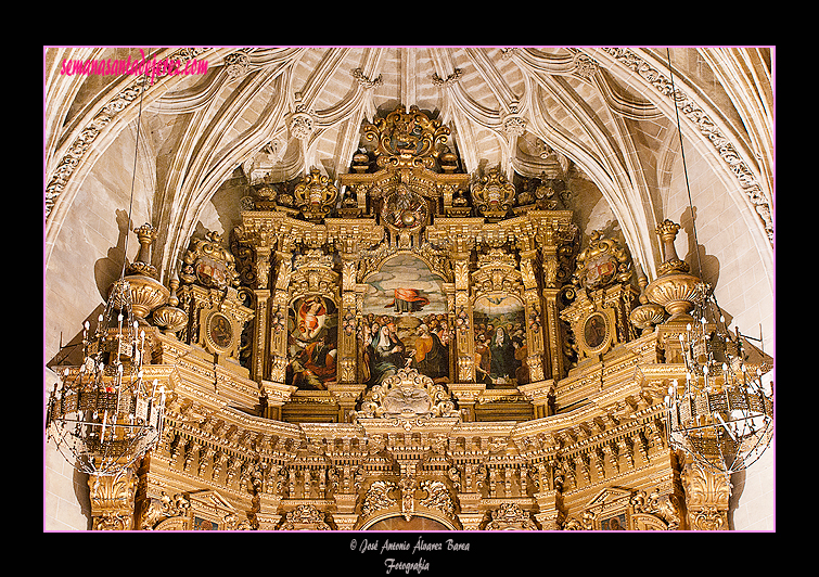 Ático del Retablo del Altar Mayor de la Iglesia Parroquial de San Marcos