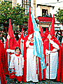Bandera de la Virgen de la Hermandad de la Cena
