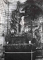 El Stmo.Cristo de la Viga en el paso tallado en el año 1928 