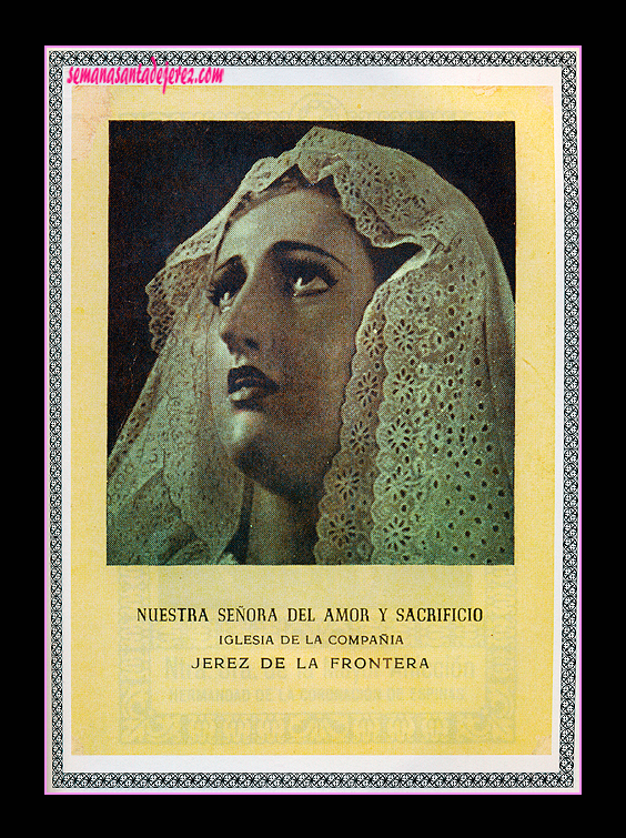 Recordatorio de la Bendición de Nuestra Señora del Amor y Sacrificio en 1941