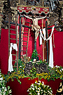 El Santísimo Cristo de la Salud en el fondo del Altar de Besamanos de María Santísima de los Dolores 2011