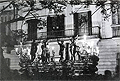 Años 1956-1957. La Hermandad de la Flagelación llega a la Carrera Oficial por la Plaza de San Andrés: durante dos años la Carrera Oficial comenzaba en la Alameda Cristina (Foto: Eduardo Pereiras)
