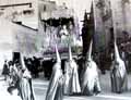Mar&iacute;a Sant&iacute;sima de la Amargura sale de la Catedral, su primitiva sede para iniciar la Estaci&oacute;n de Penitencia. El paso se estren&oacute; en el a&ntilde;o 1935.