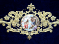 Detalle del bordado del fald&oacute;n delantero del Paso de Palio de Mar&iacute;a San&iacute;sima de la Amargura