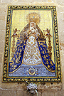 Azulejo de María Santisima de la Amargura en la Iglesia Parroquial de Los Descalzos