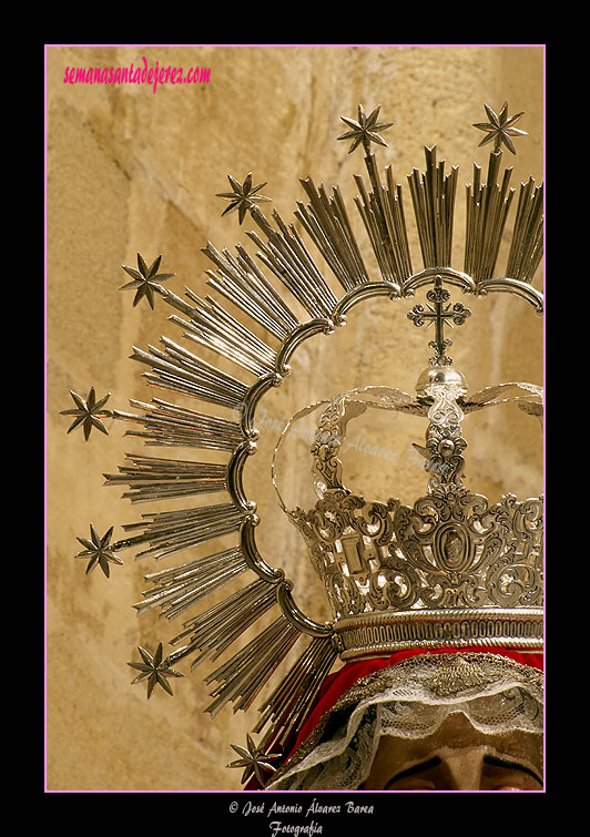 Ráfaga de la Corona de camarín de Nuestra Señora de las Lágrimas
