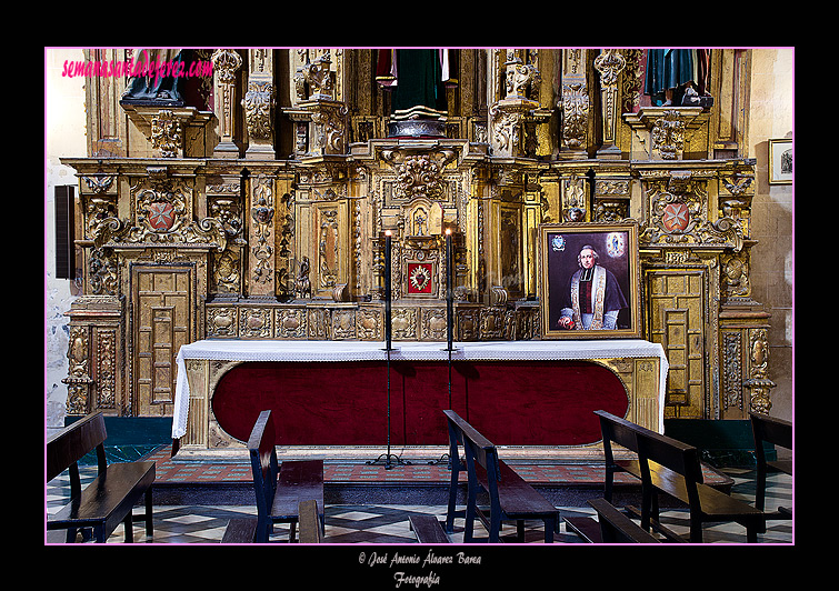 Mesa del retablo mayor de la Iglesia de San Juan de los Caballeros