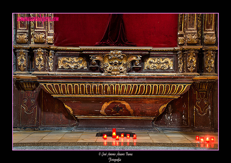 Mesa del Altar de San Dimas, anteriormente Altar de Ánimas (Iglesia de San Juan de los Caballeros)