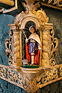 San Luis, Rey de Francia, imagen de las capillas de los respiraderos del Paso de Misterio del Santísimo Cristo de la Esperanza