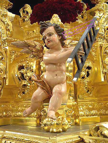 Angel de la canastilla del Paso de Misterio de la Sagrada Lanzada