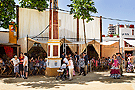 Caseta de la Hermandad de la Lanzada. Feria del Caballo 2012