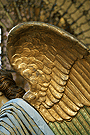 Detalle de las alas del Angel Confortador (Paso de Misterio de la Oración en el Huerto)