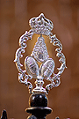 Galleta en la reja del Altar de Nuestra Señora del Rocio (Convento de Santo Domingo)