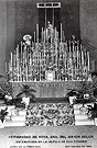 Altar de Cultos de la Hermandad del Mayor Dolor. Septenario de 1928 (Foto: Javier González Ragel)
