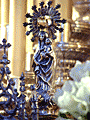 Virgen del Pilar, imagen venera del Paso de Palio de Nuestra Señora del Mayor Dolor