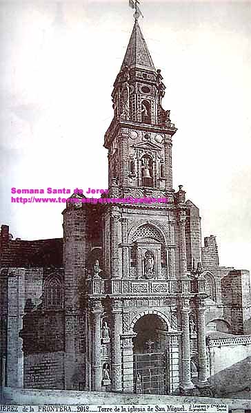 Fachada principal de la parroquia de San Miguel. Año 1879