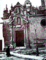 Fachada de la Capilla del Sagrario de la Iglesia de San Miguel. Posiblemente en el año 1912.(Foto: C.Gª .Romero)