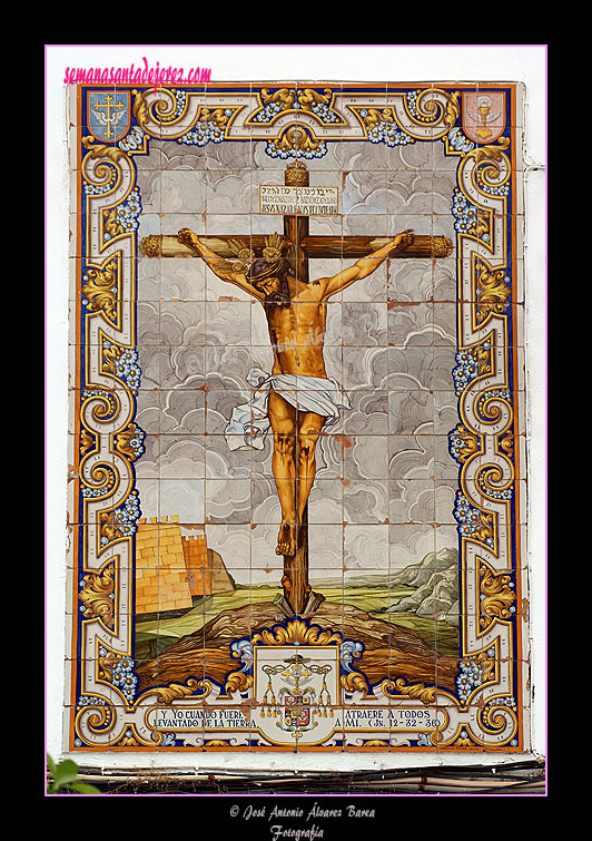 Azulejo del Santo Crucifijo de la Salud (Iglesia de San Miguel)