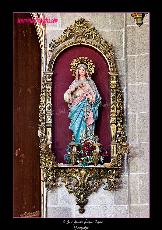 Sagrado Corazón de María (Retablo de la Virgen del Carmen - Iglesia de San Miguel)