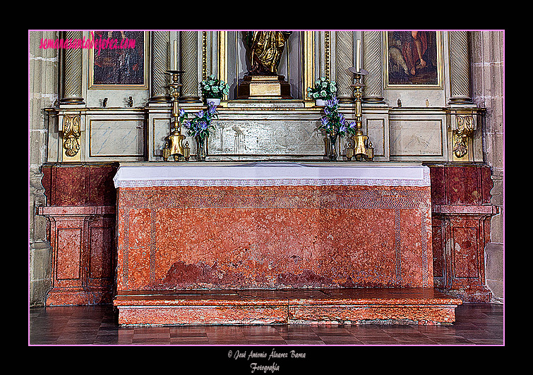 Mesa del retablo de San José (Capilla de Pavón - Iglesia de San Miguel)