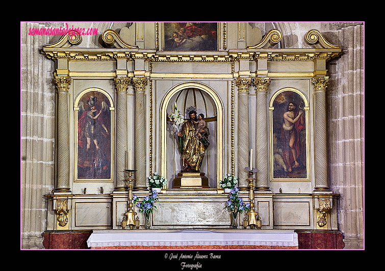Cuerpo del retablo de San José (Capilla de Pavón - Iglesia de San Miguel)