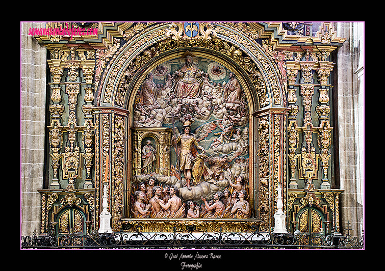 Cuerpo principal del retablo de Ánimas (Iglesia de San Miguel)