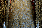 Detalle de los bordados de la saya de María Santísima de la Encarnación 