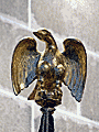 Aguila que remata el asta del Senatus de la Hermandad del Santo Crucifijo de la Salud