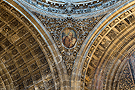 Óvalo con la efigie de un Evangelista en la pechina de la cúpula de la Capilla del Sagrario (Iglesia de San Miguel)