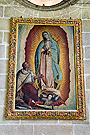 Lienzo de la Virgen de Guadalupe apareciéndose al indio Juan Diego (Capilla de Pavón - Iglesia de San Miguel)