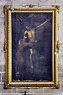 Pintura de San Francisco abrazando a Cristo (Capilla de la Virgen del Socorro - Iglesia de San Miguel)