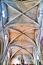 Bóvedas de los pies de la nave central de la Iglesia de San Miguel