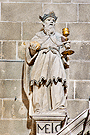 El sacerdote Melquisedec (Portada interior de la Capilla del Sagrario - Iglesia de San Miguel)