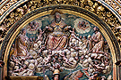 La Gloria con la figura de Dios Padre en el centro (Retablo de Ánimas - Iglesia de San Miguel)