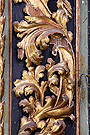 Decoración con hojas de cardo (Retablo de Ánimas - Iglesia de San Miguel)