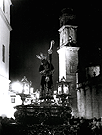 Años 70 del siglo XX. Nuestro Padre Jesus de la Via Crucis en la Plaza de la Encarnación (Foto: Diego Romero)