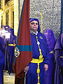 Bandera de San Andr&eacute;s de la Hermandad del Nazareno