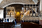 El paso de palio de María Santísima del Dulce Nombre en la Basilica de la Merced
