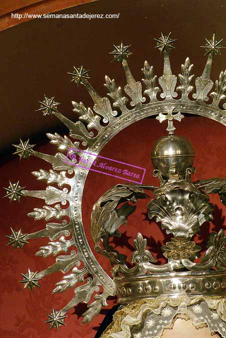 Ráfaga de la corona de camarín de María Santísima de la Concepción