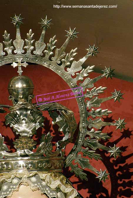 Ráfaga de la corona de camarín de María Santísima de la Concepción