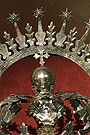 Detalle de la corona de camarin de María Santísima de la Concepción