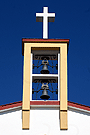 Detalle de la Cruz que corona el ábside de la Iglesia Parroquial de Nuestra Señora de las Viñas