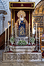 Altar de Cultos de María Santísima del Valle Coronada (Convento de Santo Domingo) con motivo del 425 aniversario de la Hermandad 2013 