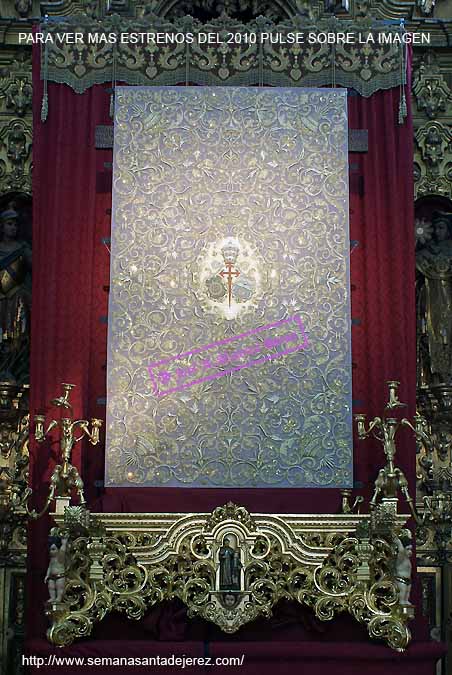Techo de palio de Nuestra Madre y Señora de la Soledad restaurado