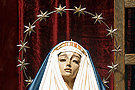 Aureola de estrellas de la Virgen de las Tristezas (Paso de Misterio del Sagrado Descendimiento de Nuestro Señor)
