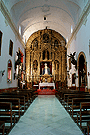 Nave de la Iglesia de la Victoria. Al fondo el Altar principal.