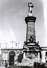 Monumento al Sagrado Corazon de Jesús emplazado en el compás de la Capilla del Calvario (Foto: Anónimo)