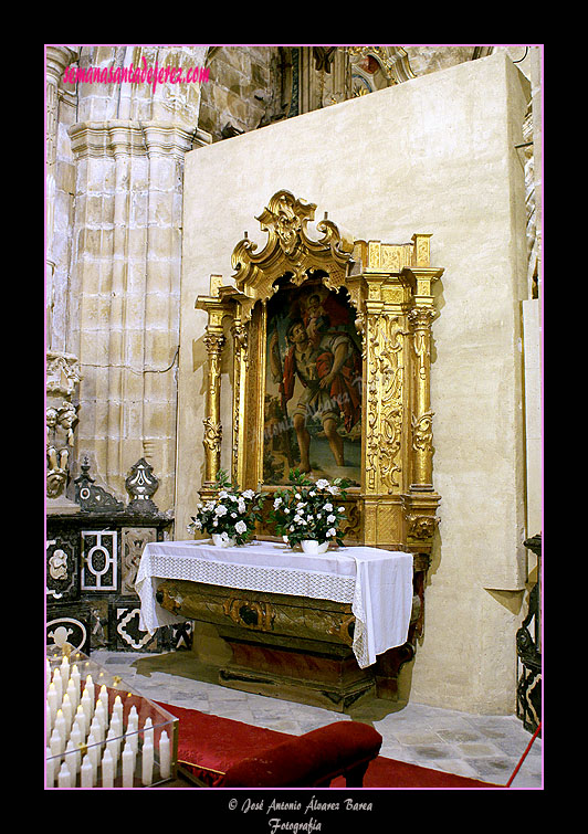 Detalle de la Capilla del Santísimo Cristo Resucitado en la Santa e Insigne Iglesia Catedral