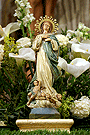 Inmaculada Concepción, imagen venera del Paso del Santísimo Cristo Resucitado